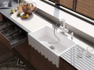 Смеситель для кухни Omoikiri Takamatsu-S-PW белый